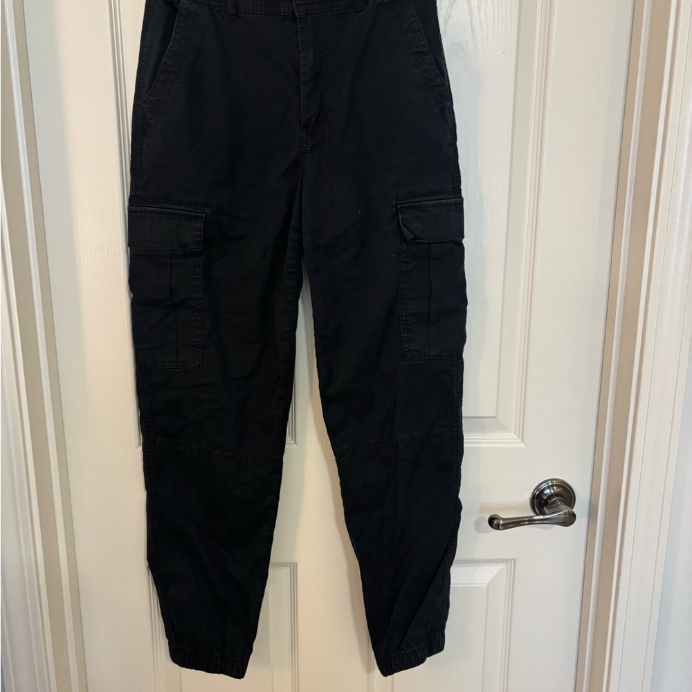 American Eagle Outfitters Black Cargo Joggers